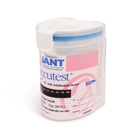 Jant Pharmacal Corporation Drugs of Abuse Test Accutest® Splitcup™ 10-Drug Panel AMP, BAR, BZO, COC, mAMP/MET, MDMA, OPI, PCP, PPX, THC Urine Sample 25 Tests - M-1129525-1061 - Kit of 1