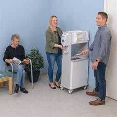 Insight 2-Sided Mobile Kiosk Insight 2-Sided Mobile Kiosk • 21.5"W x 14"D x 52"H ,1 Each - Axiom Medical Supplies