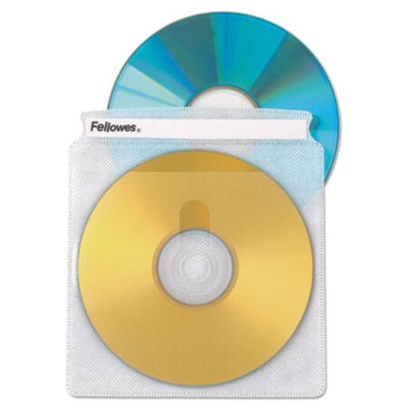 Fellowes® Two-Sided CD/DVD Sleeve Refills for Softworks File, 25/Pack
