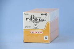 J & J Healthcare Systems Suture with Needle Ethibond Nonabsorbable Coated White Suture Braided Polyester Size 4 - 0 18 Inch Suture 1-Needle 16 mm Length 1/2 Circle Precision Point - Reverse Cutting Needle