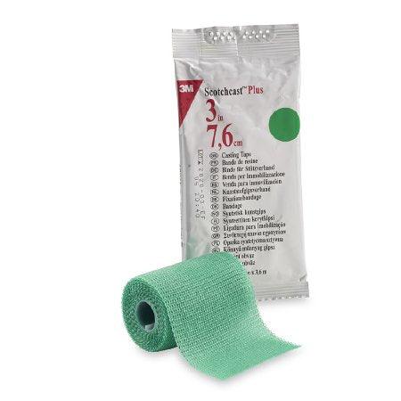 3M Ortho Cast Tape 3M™ Scotchcast™ Plus 3 Inch X 12 Foot Fiberglass Green