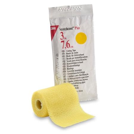 3M Ortho Cast Tape 3M™ Scotchcast™ Plus 3 Inch X 12 Foot Fiberglass Yellow