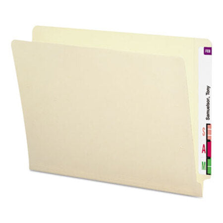 Smead® Shelf-Master Heavyweight Manila End Tab Folders, Straight Tab, Letter Size, 50/Box