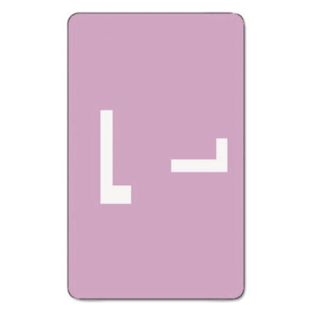Smead® AlphaZ Color-Coded Second Letter Alphabetical Labels, L, 1 x 1.63, Lavender, 10/Sheet, 10 Sheets/Pack