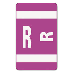 Smead® AlphaZ Color-Coded Second Letter Alphabetical Labels, R, 1 x 1.63, Purple, 10/Sheet, 10 Sheets/Pack