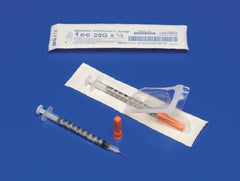 Cardinal Insulin Syringe with Needle Monoject™ 0.3 mL 29 Gauge 1/2 Inch Attached Needle Without Safety