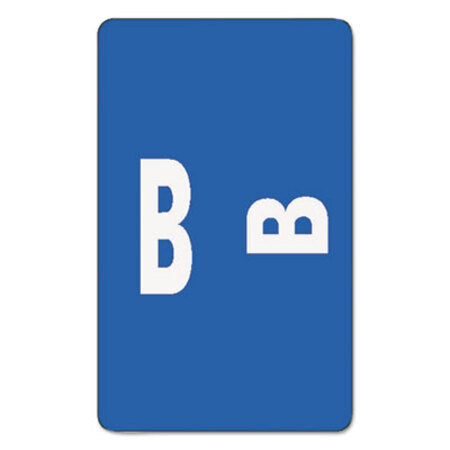 Smead® AlphaZ Color-Coded Second Letter Alphabetical Labels, B, 1 x 1.63, Dark Blue, 10/Sheet, 10 Sheets/Pack