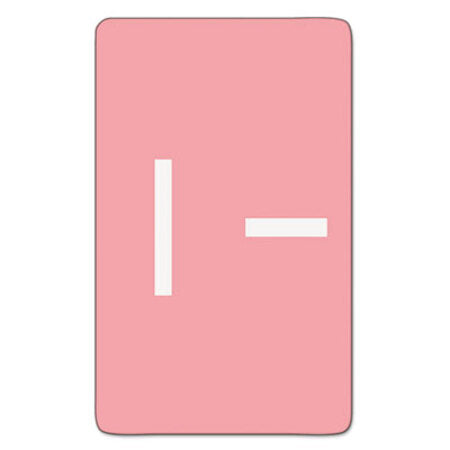 Smead® AlphaZ Color-Coded Second Letter Alphabetical Labels, I, 1 x 1.63, Pink, 10/Sheet, 10 Sheets/Pack