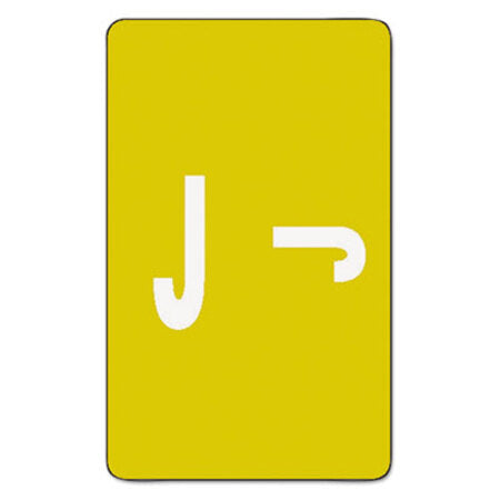 Smead® AlphaZ Color-Coded Second Letter Alphabetical Labels, J, 1 x 1.63, Yellow, 10/Sheet, 10 Sheets/Pack