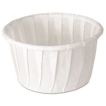 Dart® Treated Paper Souffle Portion Cups, 1 1/4 oz., White, 250/Bag