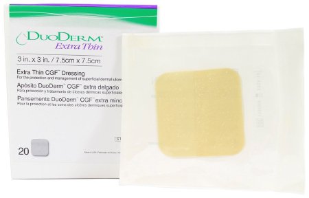 Convatec Hydrocolloid Dressing DuoDERM® Extra Thin 6 X 7 Inch Triangle Sterile