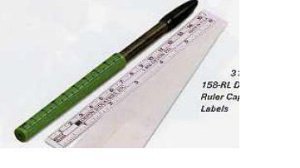 Cardinal Surgical Skin Marker Devon™ Gentian Violet Dual Tip Rule Cap and Flexible Ruler Sterile - M-203749-3443 - Case of 100