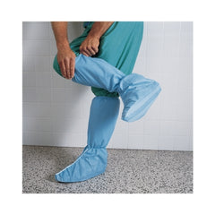 O&M Halyard Inc Boot Cover Hi Guard® One Size Fits Most Knee High Nonskid Sole Blue NonSterile