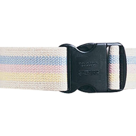 Skil-Care Gait Belt SkiL-Care™ 60 Inch Length Pastel Stripe Cotton