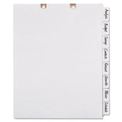 Avery® Write and Erase Tab Dividers for Classification Folders, 8-Tab, Side Tab, Letter