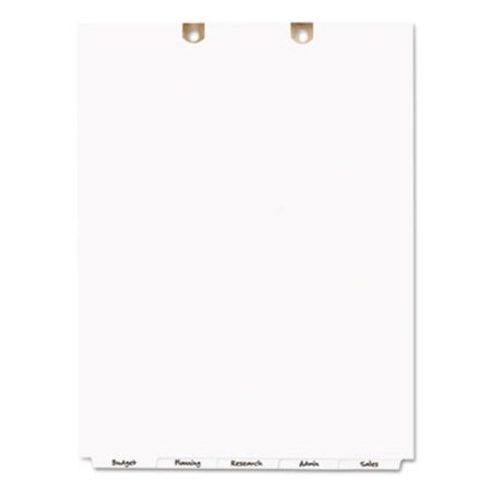 Avery® Write and Erase Tab Dividers for Classification Folders, Bottom Tab, 5-Tab, Letter