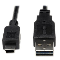 Tripp Lite Universal Reversible USB 2.0 Cable, Reversible A to 5-Pin Mini B (M/M), 6 ft.