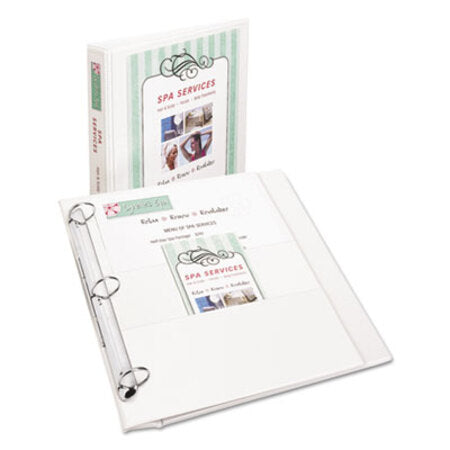Avery® Flip Back 360 Degree Durable View Binder with Round Rings, 3 Rings, 1" Capacity, 11 x 8.5, White