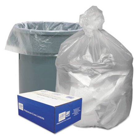 n Tuff® Waste Can Liners, 45 gal, 10 microns, 40" x 46", Natural, 250/Carton