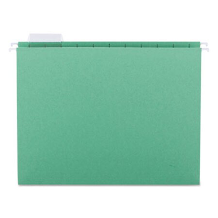 Smead® Colored Hanging File Folders, Letter Size, 1/5-Cut Tab, Green, 25/Box