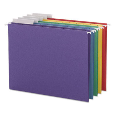 Smead® Color Hanging Folders with 1/3 Cut Tabs, Letter Size, 1/3-Cut Tab, Assorted, 25/Box