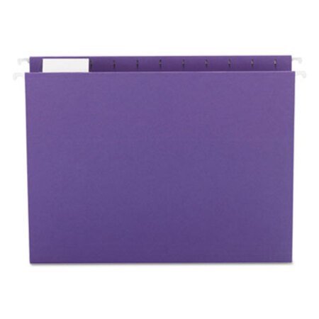 Smead® Colored Hanging File Folders, Letter Size, 1/5-Cut Tab, Purple, 25/Box