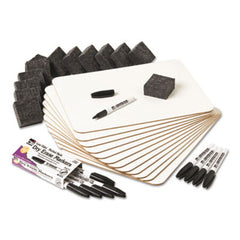 Charles Leonard® Lapboard Class Pack, Dry Erase Boards, 9 x 12, White, 12/KT