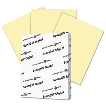 Springhill® Digital Index Color Card Stock, 110lb, 8.5 x 11, Canary, 250/Pack