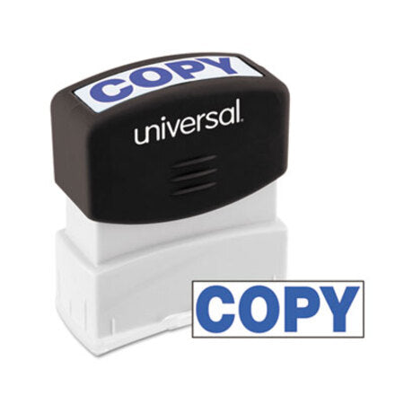 Universal® Message Stamp, COPY, Pre-Inked One-Color, Blue