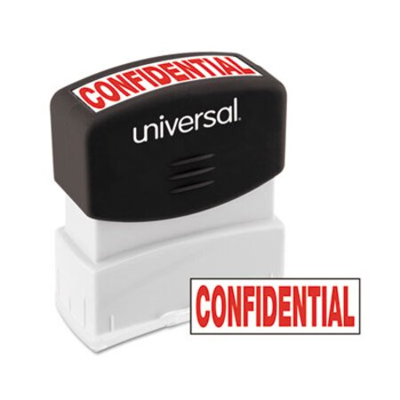 Universal® Message Stamp, CONFIDENTIAL, Pre-Inked One-Color, Red