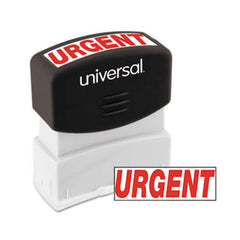 Universal® Message Stamp, URGENT, Pre-Inked One-Color, Red