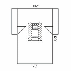 O&M Halyard Inc Abdominal Drape Laparoscopic / Cholecystectomy Drape 102 W X 72 W X 120 L Inch Sterile