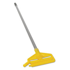 Rubbermaid® Commercial Invader Aluminum Side-Gate Wet-Mop Handle, 1 dia x 60, Gray/Yellow