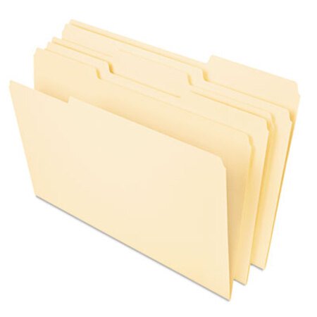 Universal® Deluxe Heavyweight File Folders, 1/3-Cut Tabs, Letter Size, Manila, 50/Pack