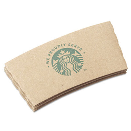 Starbucks® Cup Sleeves, For 12/16/20 oz Hot Cups, Kraft, 1380/Carton