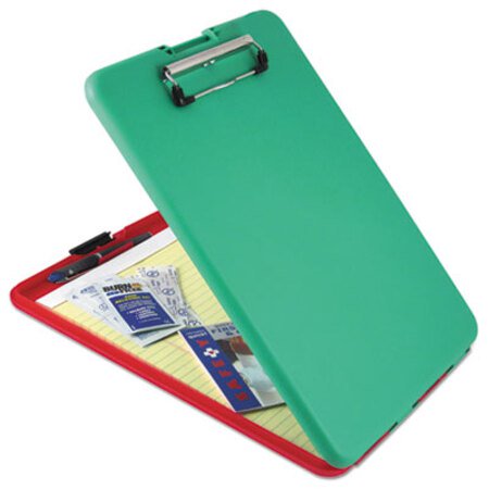 Saunders SlimMate Show2Know Safety Organizer, 1/2" Clip Cap, 9 x 11 3/4 Sheets, Red/Green