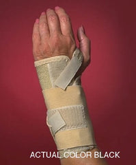 Scott Specialties Wrist Support with Tension Strap Elastic / Plastic Left Hand Black Small