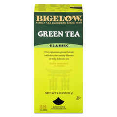 Bigelow® Single Flavor Tea, Green, 28 Bags/Box