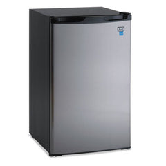 Avanti 4.4 CF Refrigerator, 19 1/2"W x 22"D x 33"H, Black/Stainless Steel