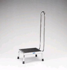 Pedigo Products Step Stool with Handrail 1-Step Chrome Plated Steel 8-1/4 Inch Step Height - M-234930-1871 - Each