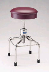 Pedigo Products Exam Stool Backless Spin Lift Height Adjustment 4 Casters, 2 Inch Diameter Blue