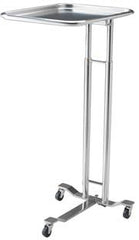 Pedigo Products Mayo Instrument Stand Mayo Tray U-Shaped Base 36 - 62 Inch 19.125 Inch