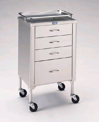 Pedigo Products Treatment Cart Stainless Steel 15.625 X 19.125 X 33.375 Inch Silver