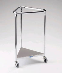 Pedigo Products Hamper Stand Pedigo® Rolling Triangular Opening Foot Pedal Stainless Steel Lid - M-463606-4128 - Each