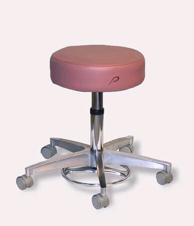 Pedigo Products Exam Stool Backless Pneumatic Height Adjustment 5 Casters Black - M-458617-3114 - Each