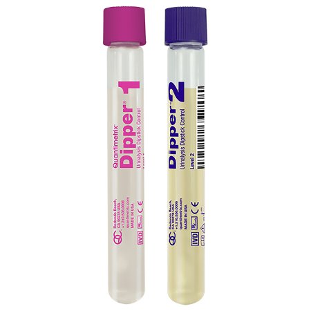 Quantimetrix Urine Chemistry Urinalysis Control Dipper® Urinalysis Dipstick Testing 2 Levels 6 X 15 mL