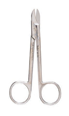 Miltex Wire Cutting Scissors Miltex® 4-1/4 Inch Length OR Grade German Stainless Steel NonSterile Finger Ring Handle Straight Blade Blunt Tip / Blunt Tip - M-212308-3168 - Each