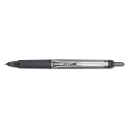 Pilot® Precise V5RT Retractable Roller Ball Pen, 0.5mm, Black Ink/Barrel