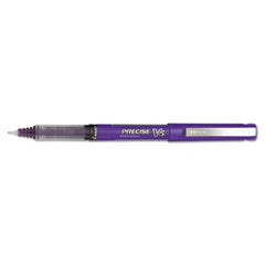 Pilot® Precise V5 Stick Roller Ball Pen, 0.5mm, Purple Ink/Barrel, Dozen