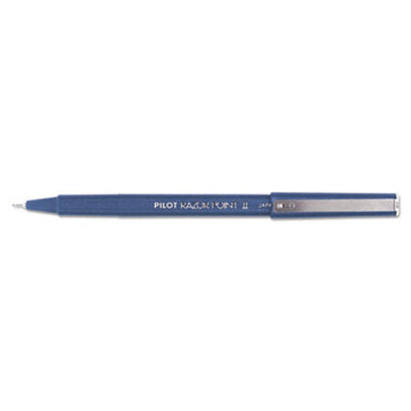Pilot® Razor Point II Stick Porous Point Marker Pen, 0.2mm, Blue Ink/Barrel, Dozen